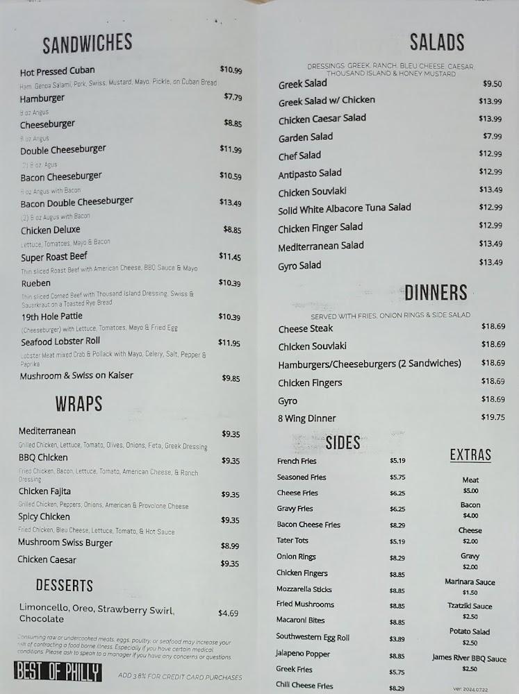 Best of Philly Cheesesteak Menu image 2
